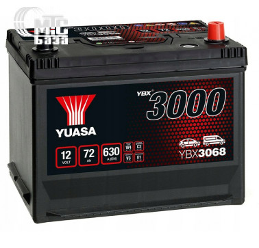 Аккумулятор  Yuasa SMF Battery Japan  [YBX3068] 6СТ-72 Ач R EN630 А 269x174x225 мм